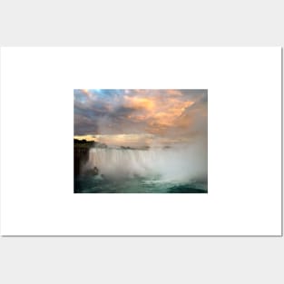 Niagara Falls Sunset Posters and Art